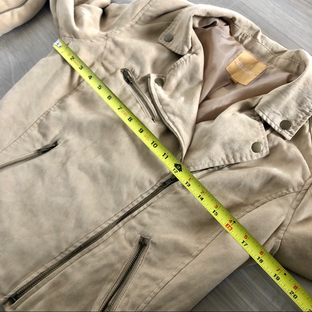 Takara Faux Suede Asymmetrical Zip Moto Jacket - Picture 6 of 10